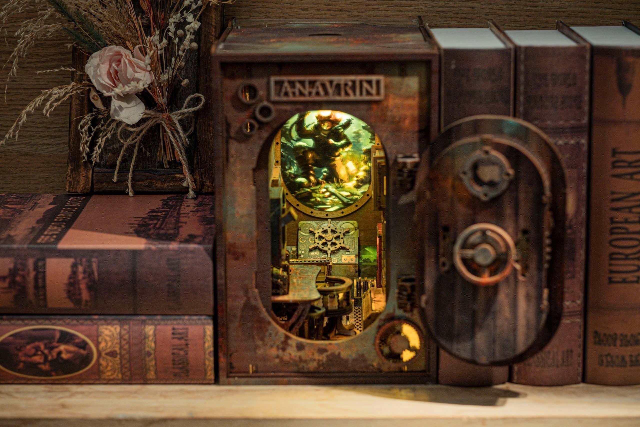 Take a Journey into the Depths with our Abandoned Submarine Book Nook - Anavrin