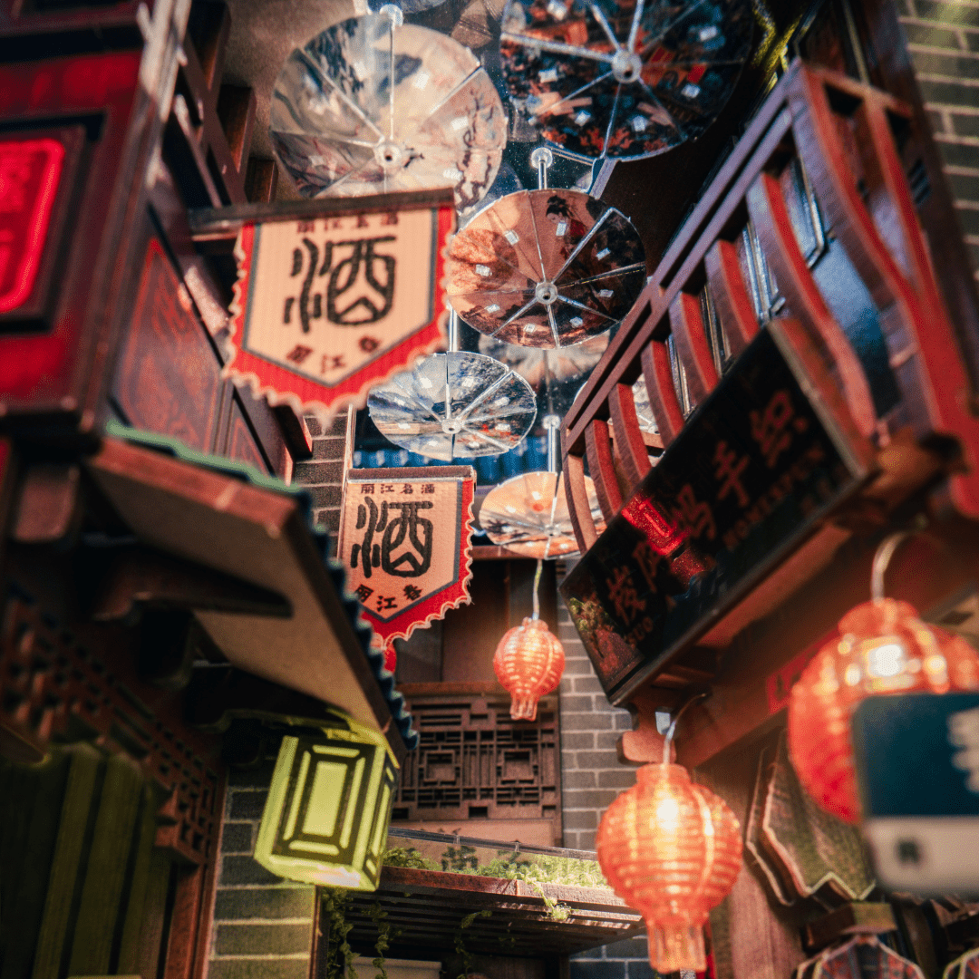 Lijiang Ancient Town DIY Book Nook Kit by Anavrin