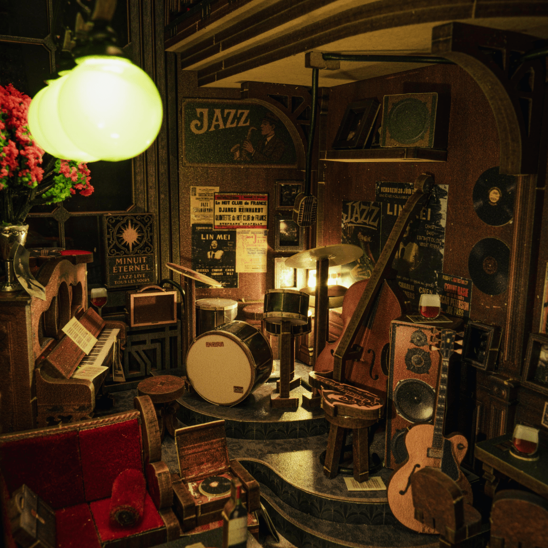 Eternal Midnight Paris Book Nook Kit | Christmas Collector’s Edition DIY Book Nook Shelf Insert Kit - Anavrin