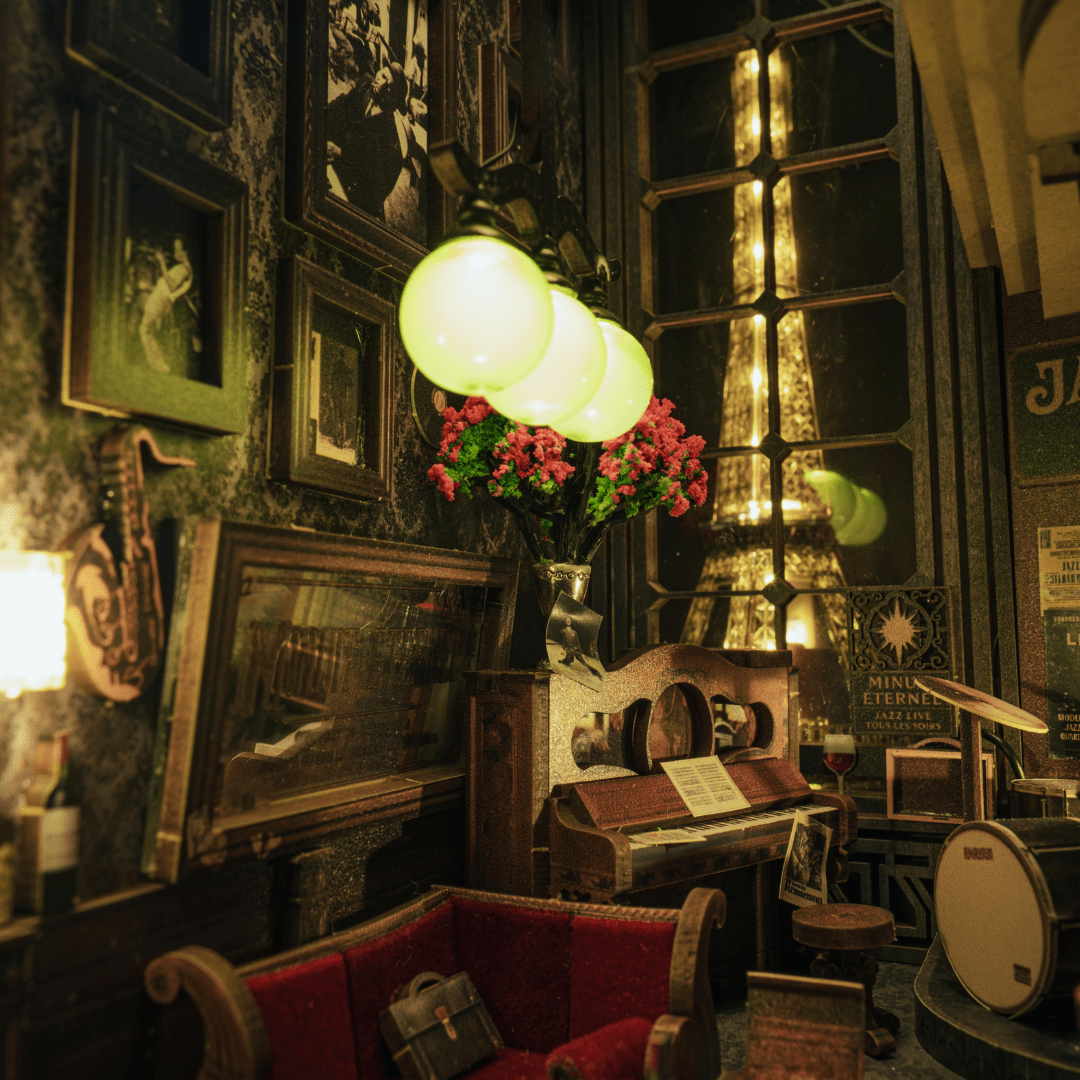 Eternal Midnight Paris Book Nook Kit | Christmas Collector’s Edition DIY Book Nook Shelf Insert Kit - Anavrin