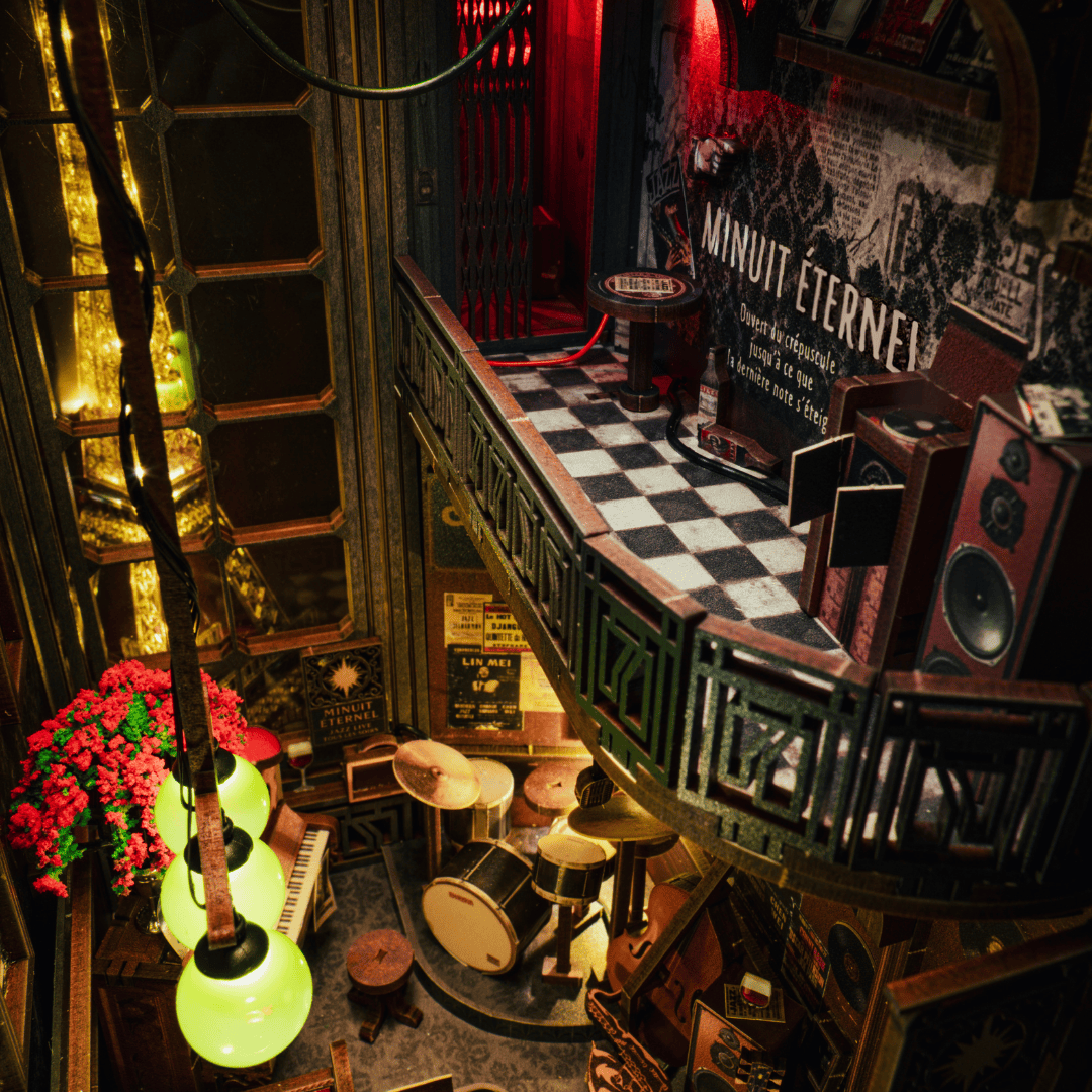 Eternal Midnight Paris Book Nook Kit | Christmas Collector’s Edition DIY Book Nook Shelf Insert Kit - Anavrin