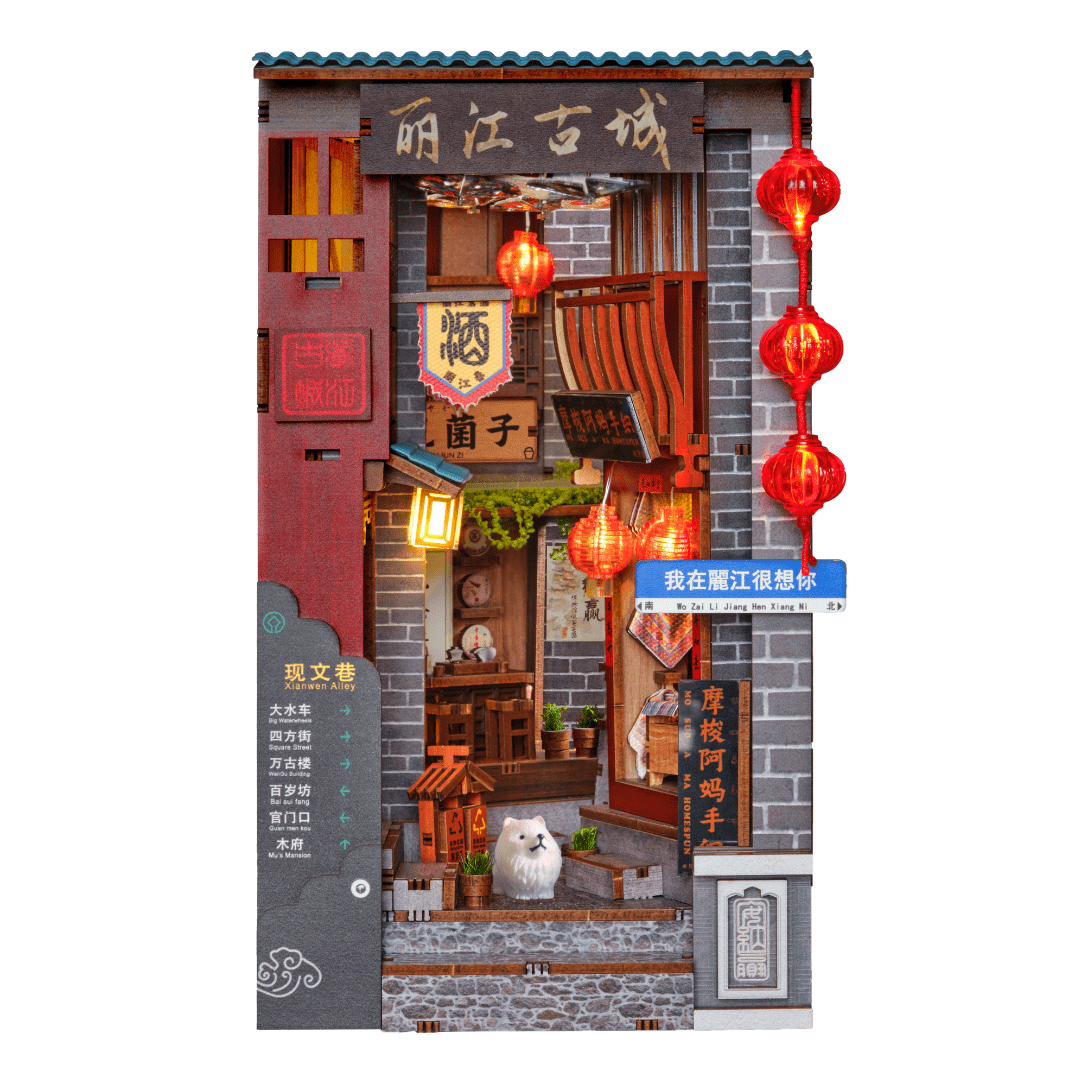 Lijiang Ancient Town DIY Book Nook Kit by Anavrin