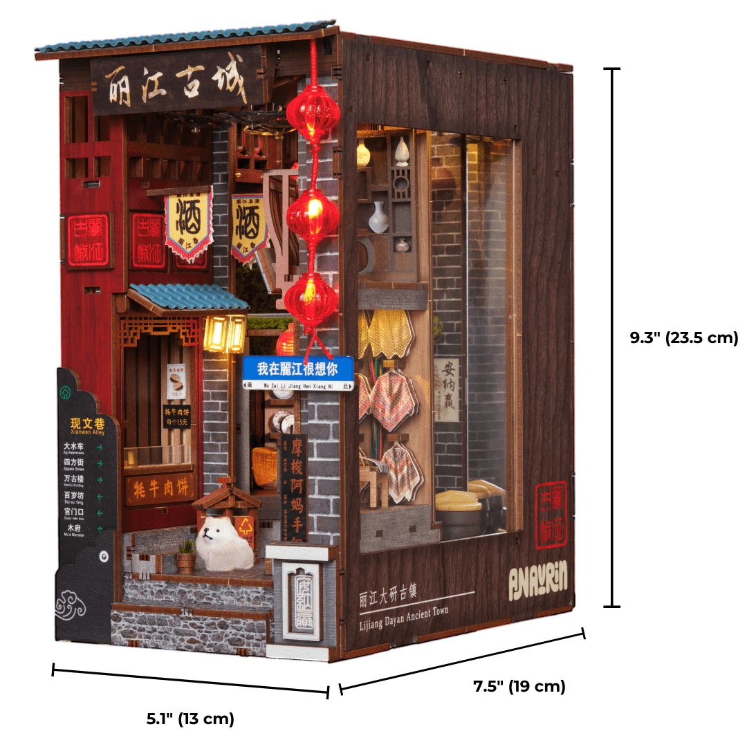 Lijiang Ancient Town DIY Book Nook Kit by Anavrin