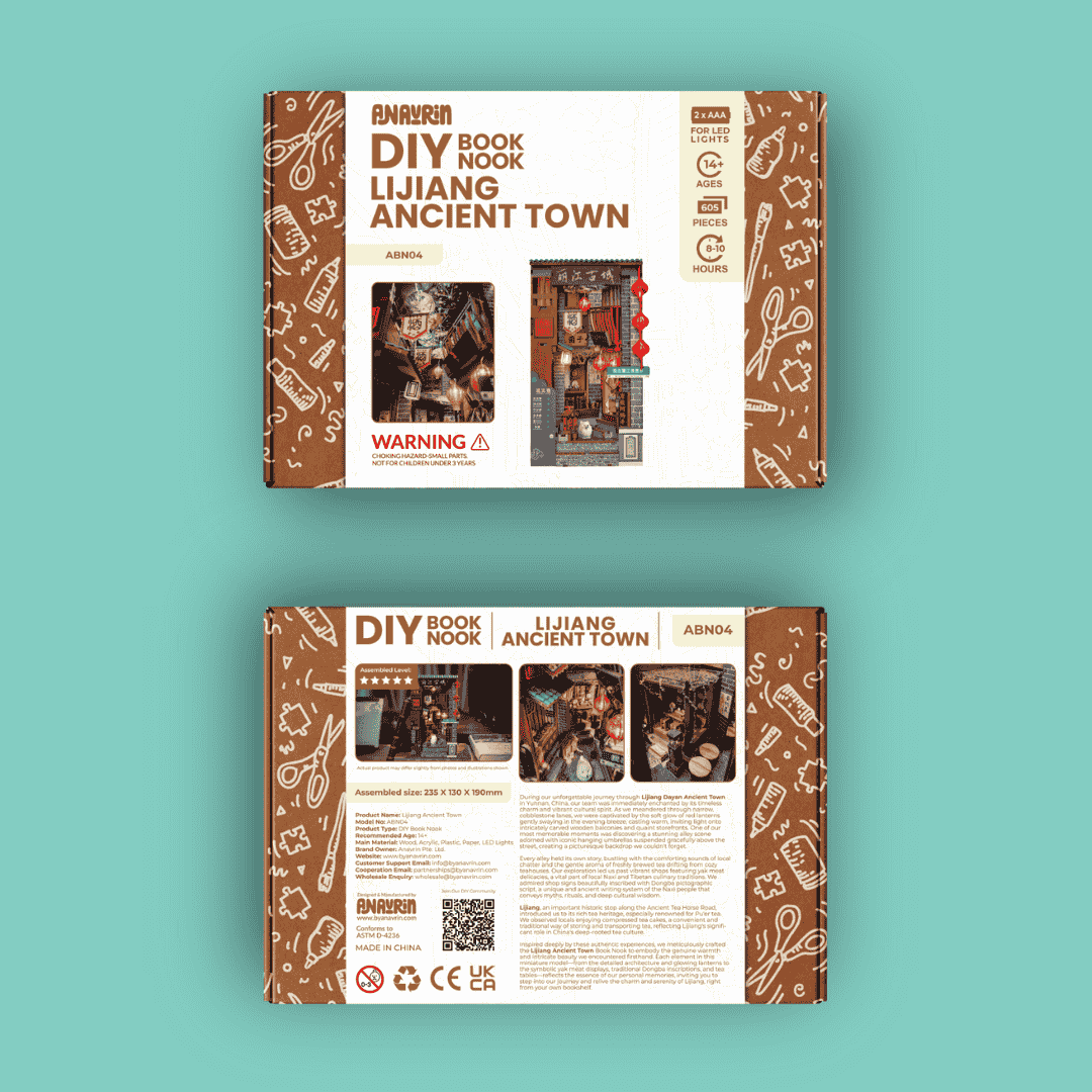 Lijiang Ancient Town DIY Book Nook Kit by Anavrin