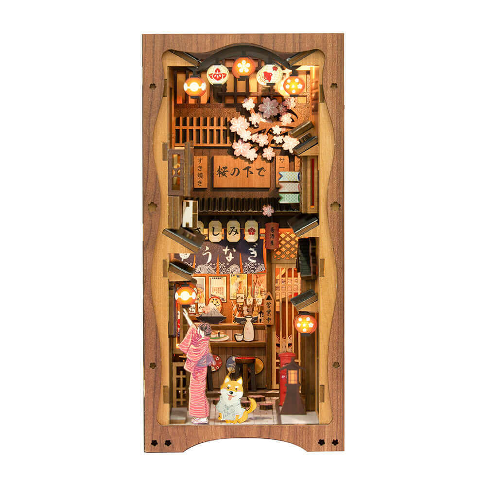 Mind Games 3D Wooden Puzzle Book Nook Sakura Densya And Sunshine Town 2  Sets