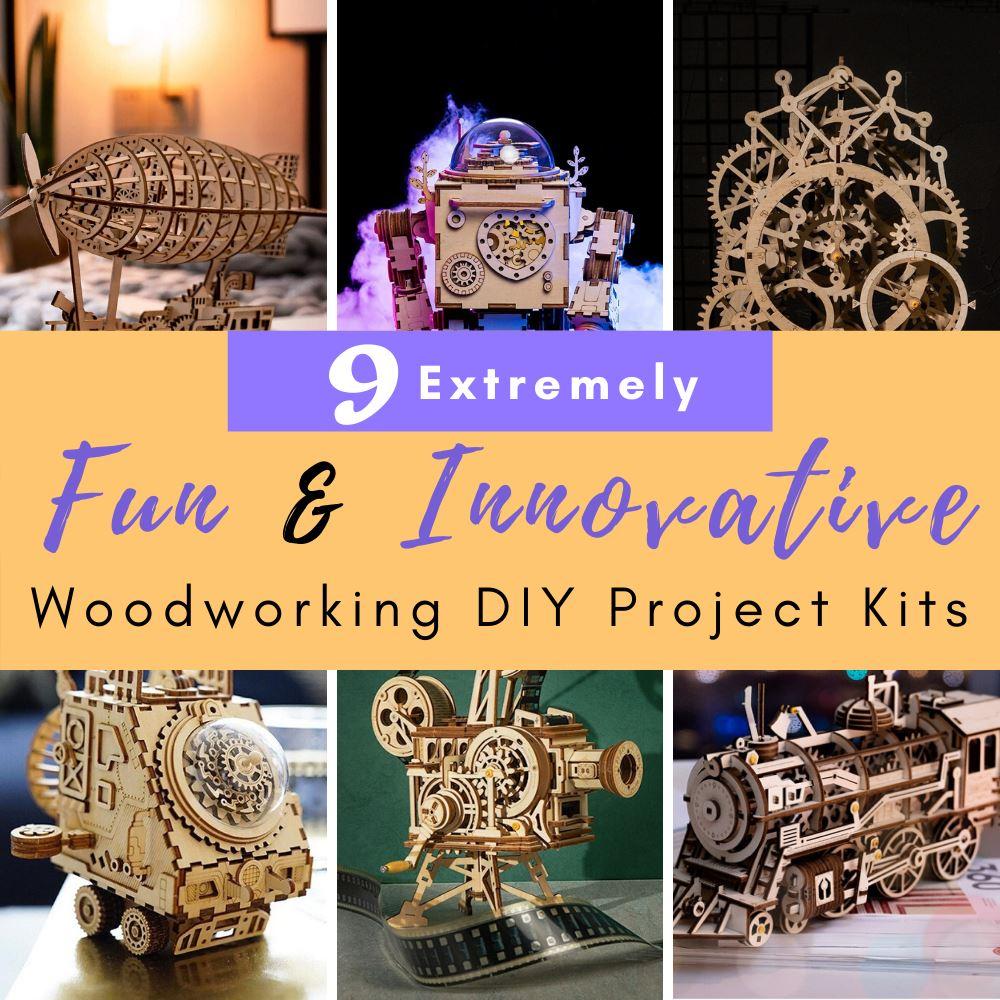 9+ kits de projets de bricolage en bois incroyablement amusants et innovants