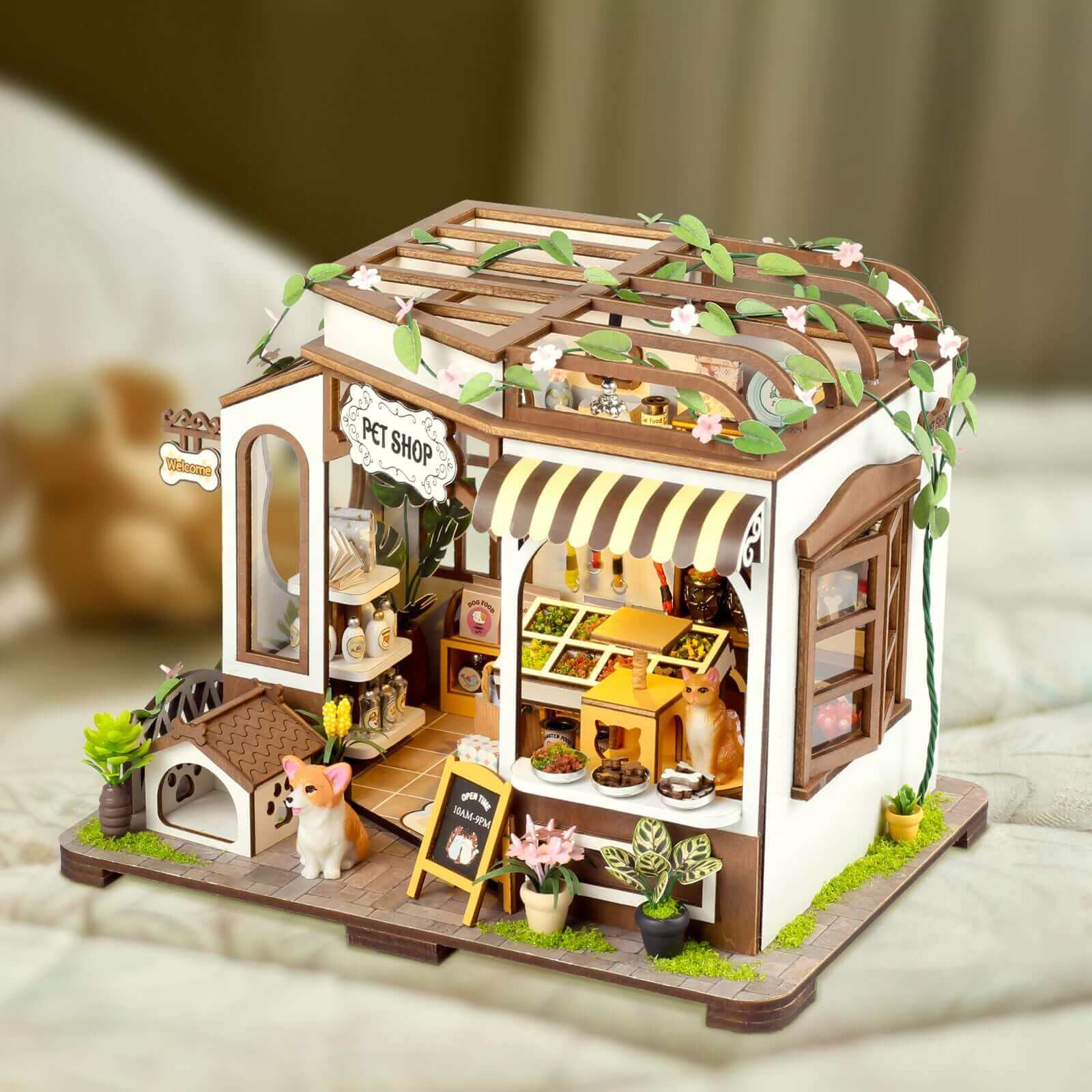 Casa em miniatura faça você mesmo para pet shop | Anavrin