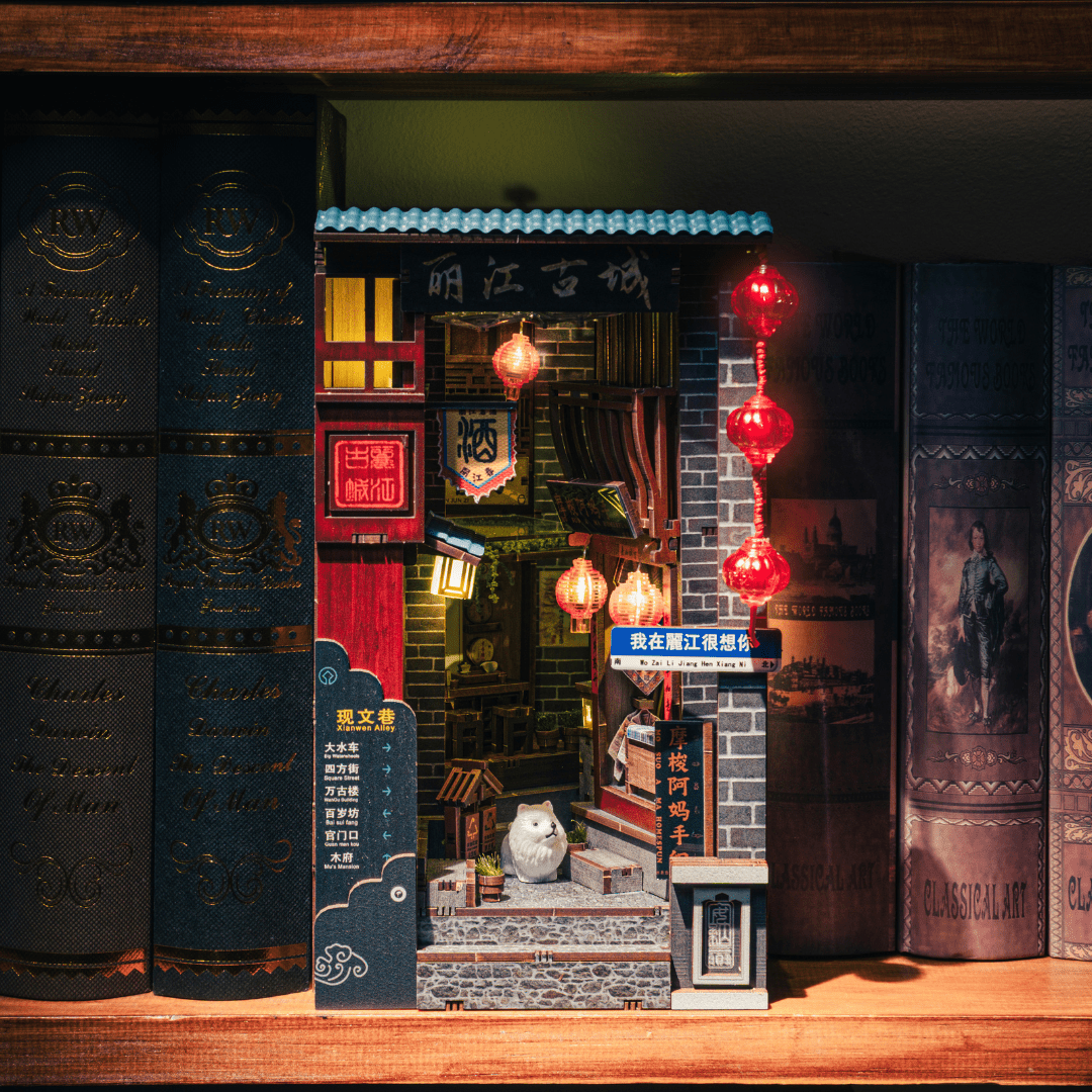 Lijiang Ancient Town DIY Book Nook Kit by Anavrin