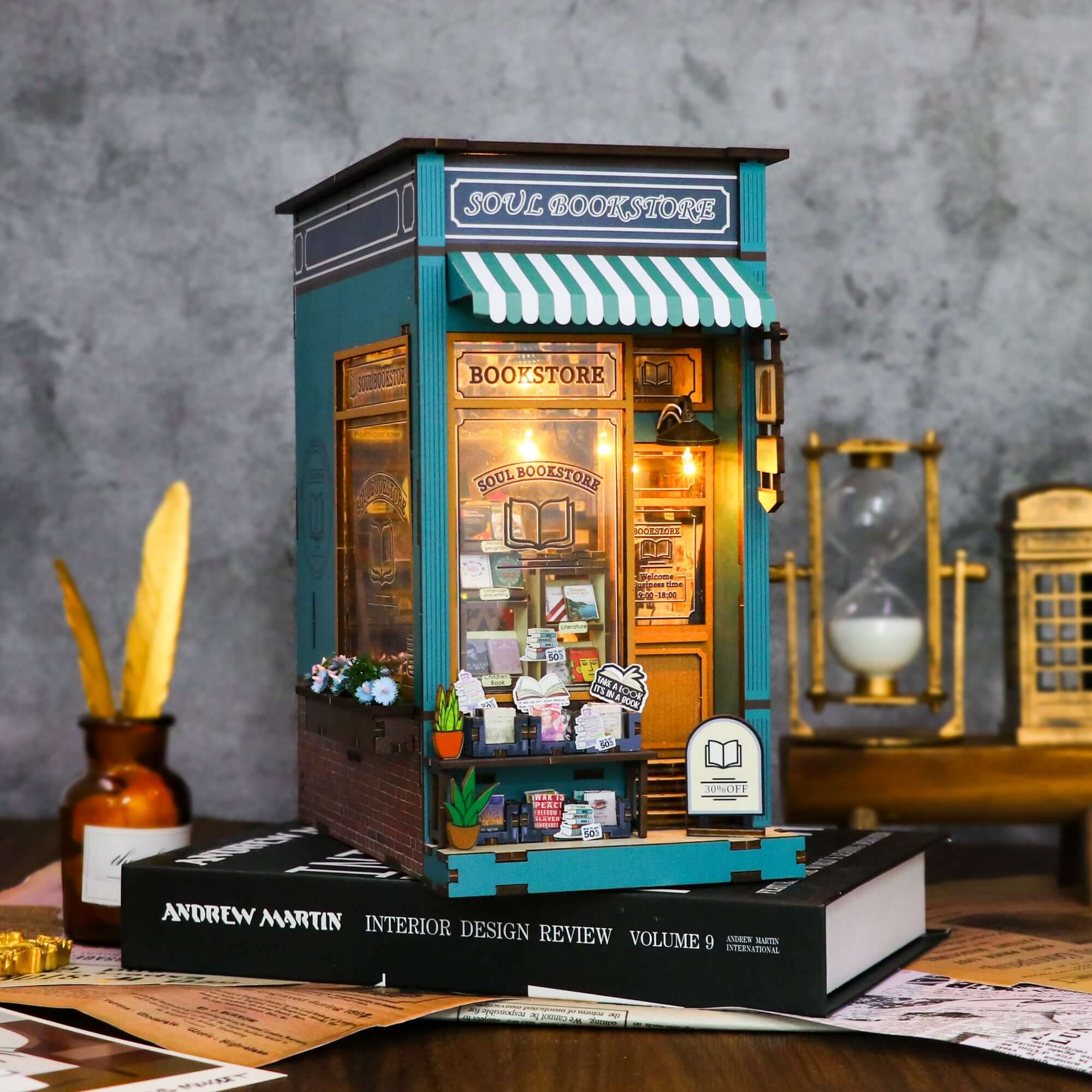 Lélek Könyvesbolt DIY könyvkuckó | Anavrin (Music Box)