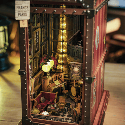 Eternal Midnight Paris Book Nook Kit | Christmas Collector’s Edition DIY Book Nook Shelf Insert Kit - Anavrin