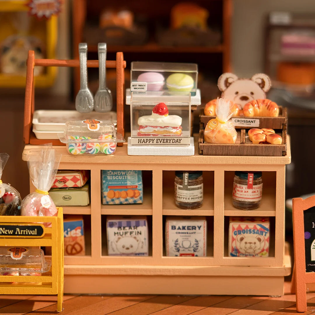 ByAnavrin Becka's Miniature Baking House Kit d'artisanat miniature à faire soi-même