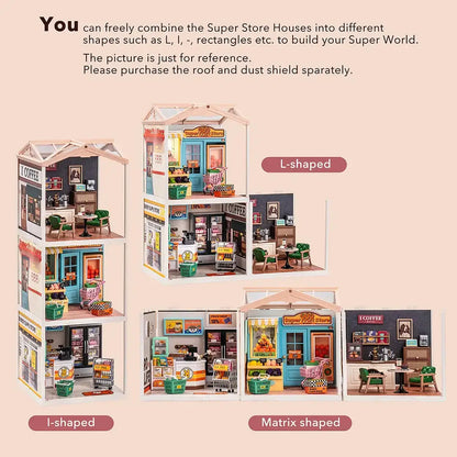 Daily Inspiration Cafe DIY Plastic Miniature House | Anavrin