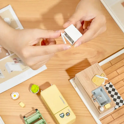 Refeições Felizes Cozinha Faça Você Mesmo Casa Em Miniatura De Plástico | Anavrin
