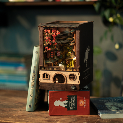 DIY Book Nook Shelf Insert Craft Kit by Anavrin of JiuFen Old Street for a fun and therapeutic crafting experience