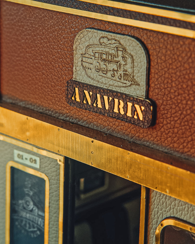 ByAnavrin Kit d'artisanat d'insertion d'étagère de coin de livre de cabine de train des années 1940