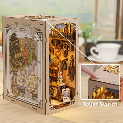 ByAnavrin Grandfather's Antique Store Book Nook  DIY Book Nook Miniature Craft Kit