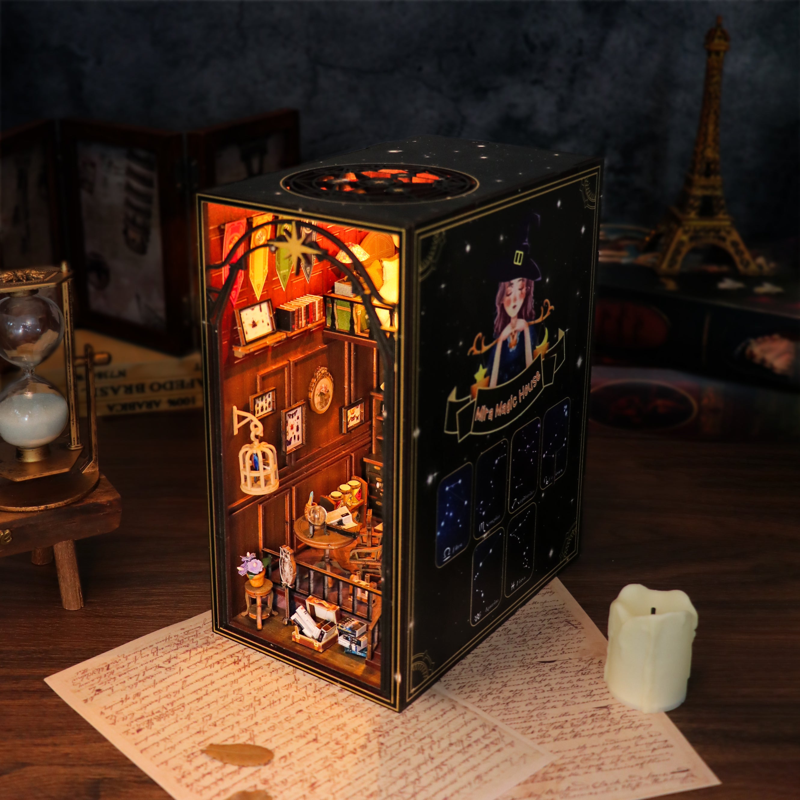 ByAnavrin Mira Magic House DIY Book Nook Craft Kit