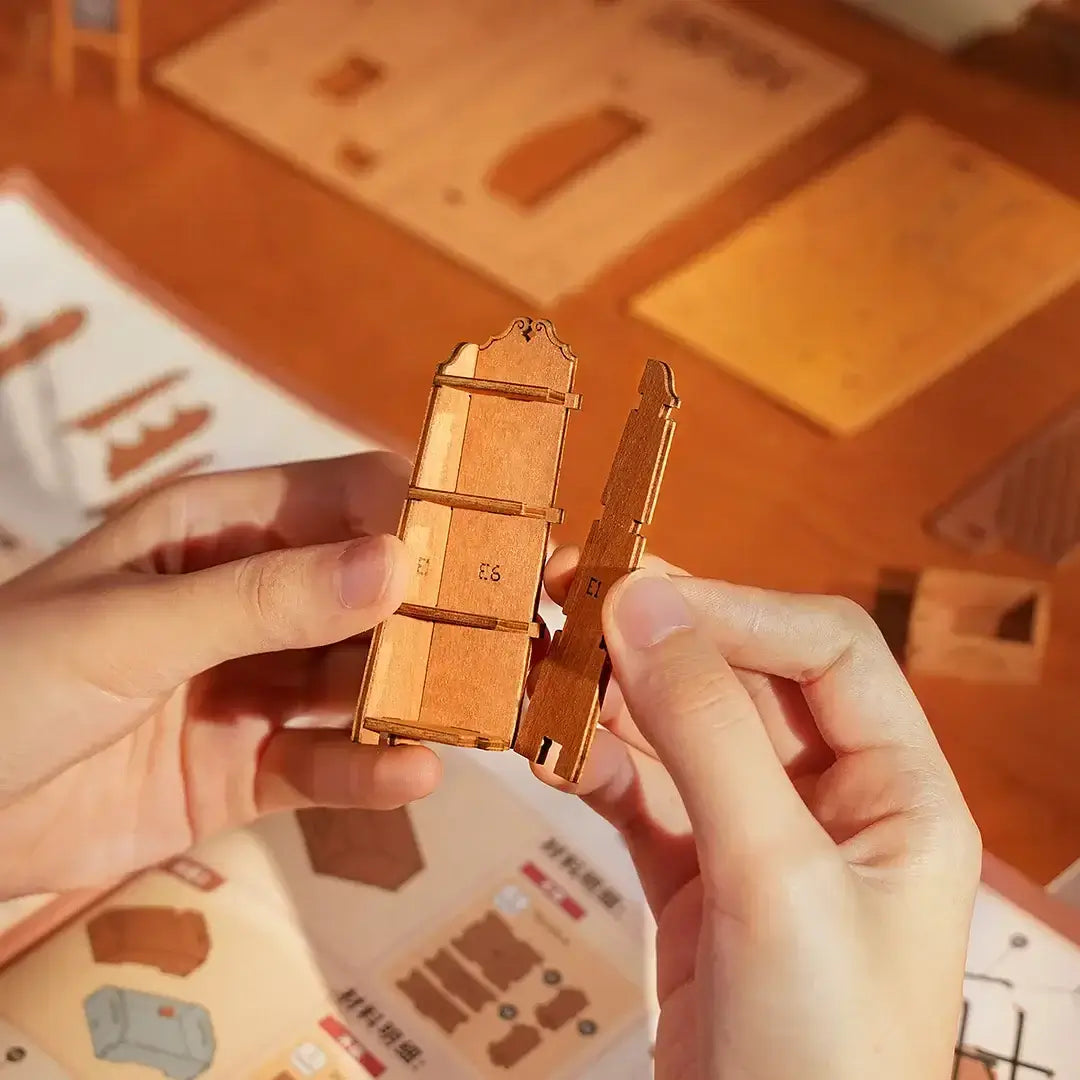 Rohové knihkupectví DIY Miniatur House Kit | Anavrin