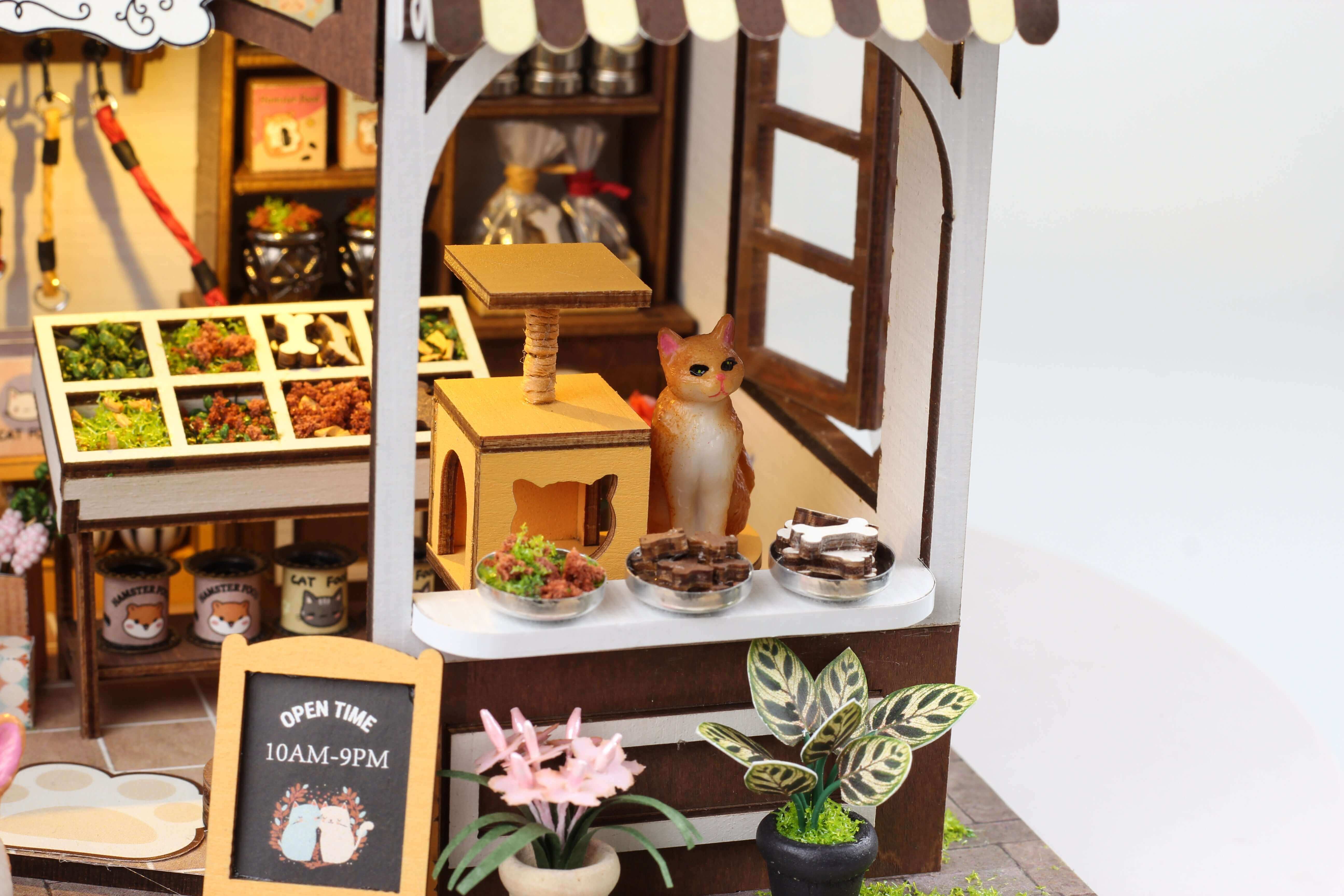 Tienda de mascotas Casa en miniatura DIY | Anavrina