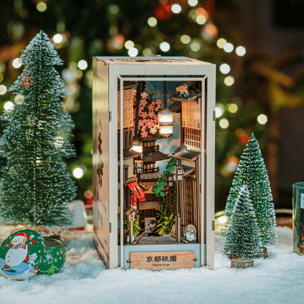 Kyoto Gion Book Nook Kit – Japanese Miniature DIY Puzzle by Anavrin