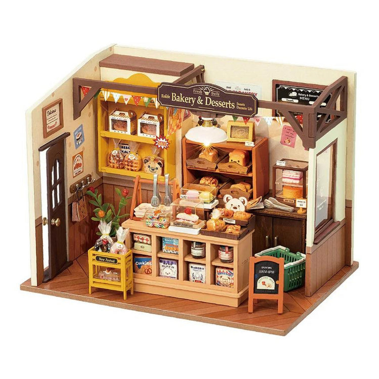 ByAnavrin Becka's Miniature Baking House Kit d'artisanat miniature à faire soi-même