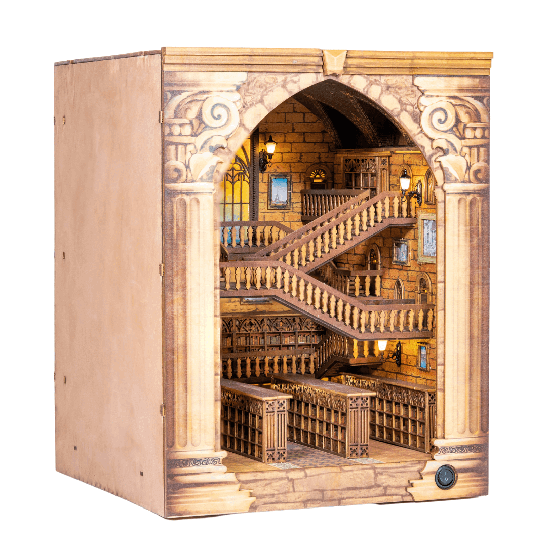 Anavrin DIY Book Nook Miniature Dollhouse 3D Wooden Puzzles Anavrin diy book nook miniature dollhouse 3d wooden puzzles