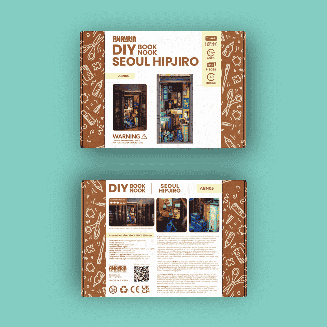 Seoul Hipjiro Book Nook Kit packaging