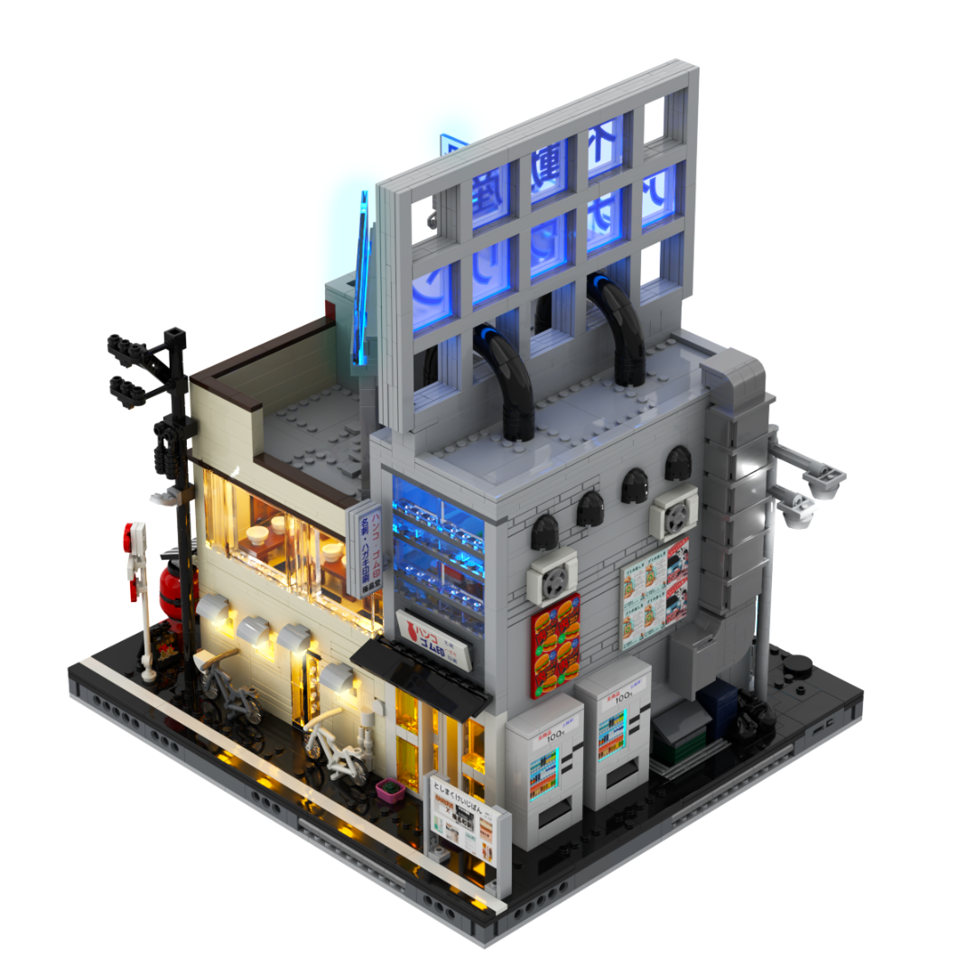 [Pre-Order] Shiinamachi Station belysta modulära klossar AB01 [Skickas ut 10 juni]