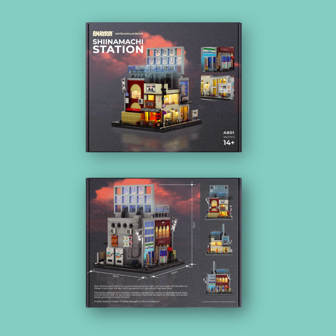 [Pre-Order] Shiinamachi Station belysta modulära klossar AB01 [Skickas ut 10 juni]