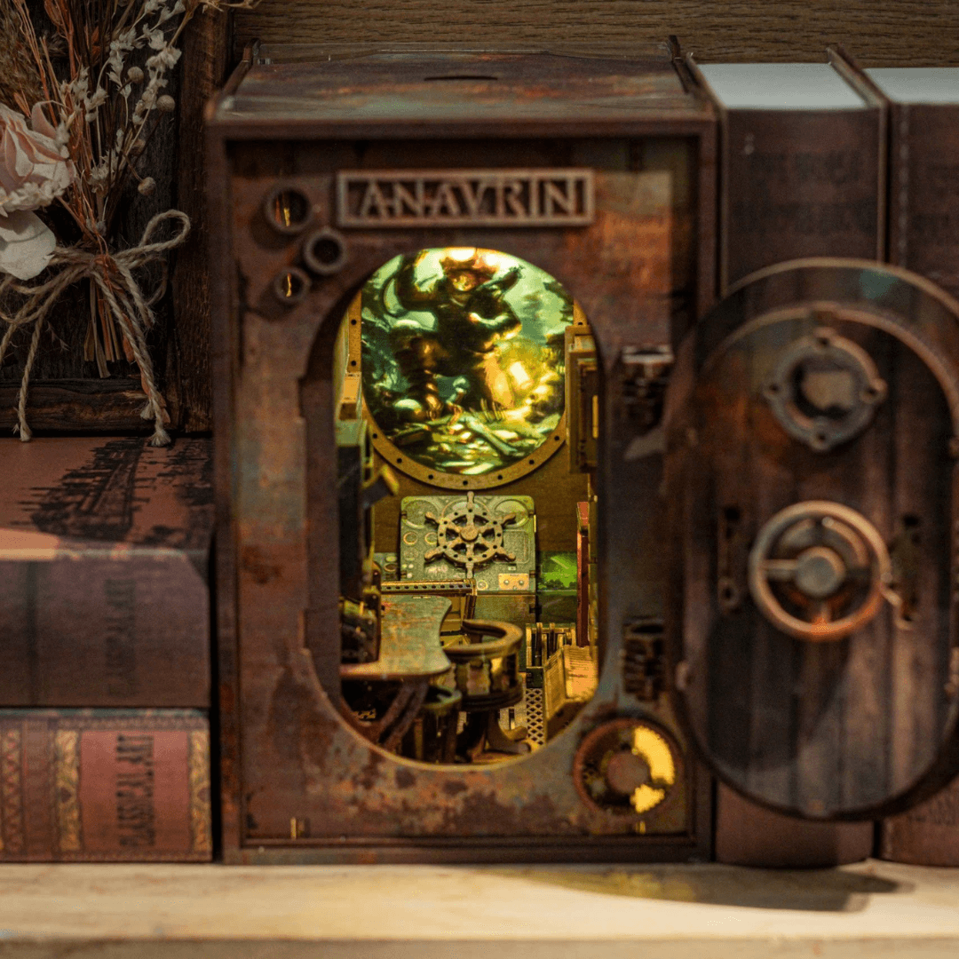 LED lighting set included in the Abandoned Submarine Book Nook Kit