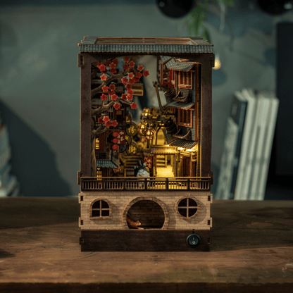 Close-up of hanging lanterns in JiuFen Old Street Book Nook