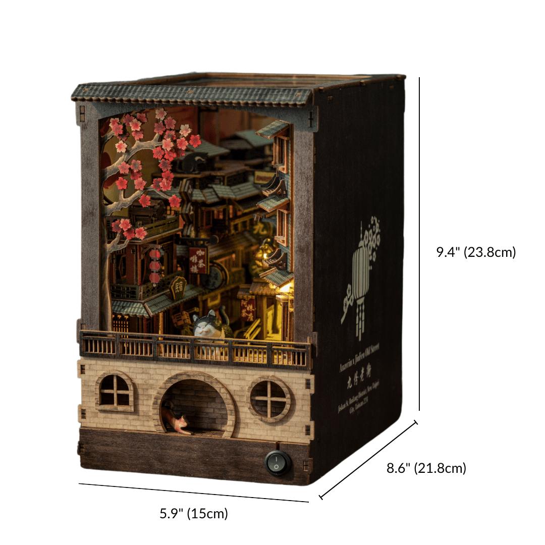 ♡Fb左1005 未使用保管品 Anavrin DIY BOOK NOOK JiuFen Old Street Book Nook Kit – Taiwanese Alley Miniature by Anavrin