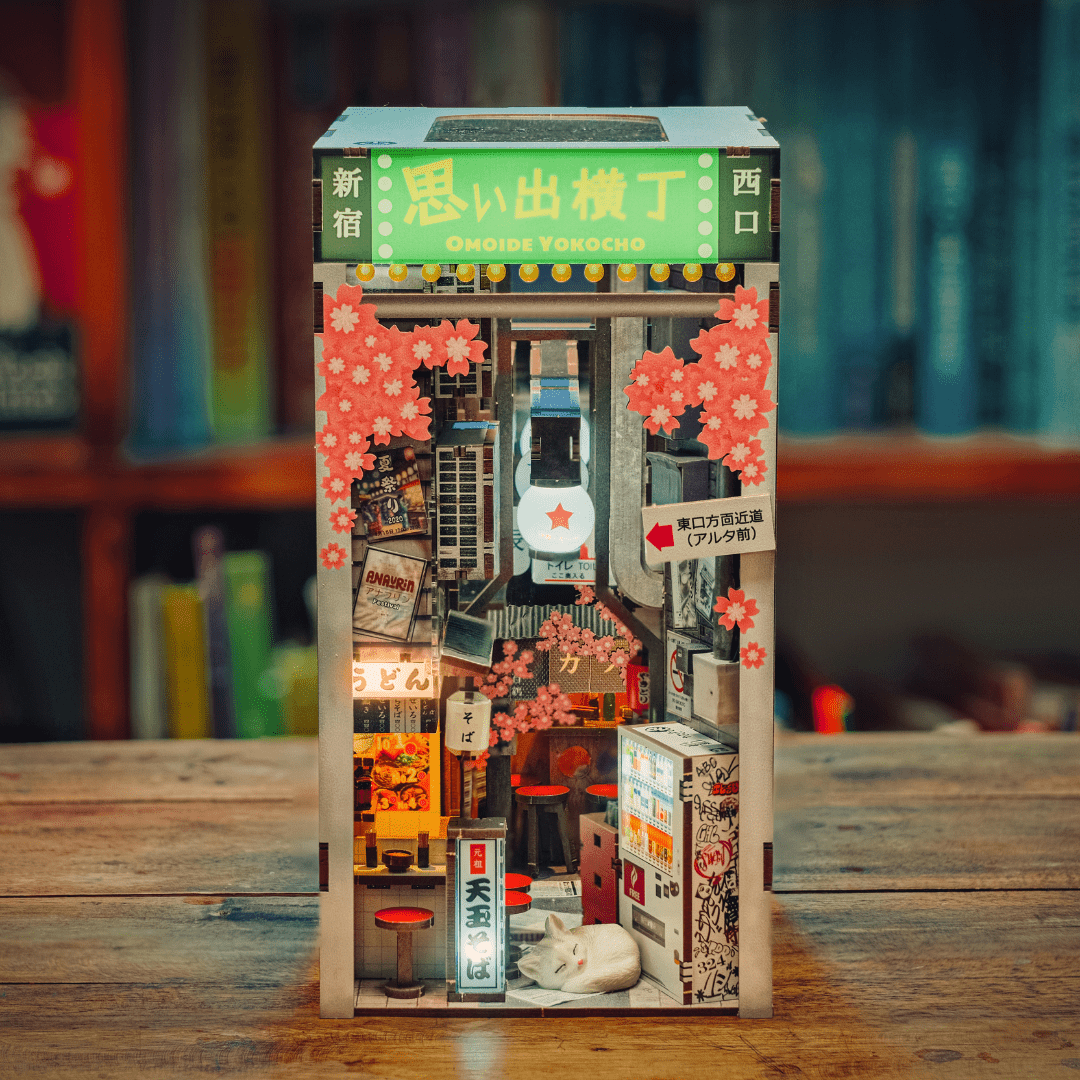 Omoide Yokocho Book Nook Kit – Japanese Alley Miniature by Anavrin