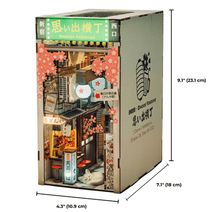 Size guide of Omoide Yokocho Book Nook