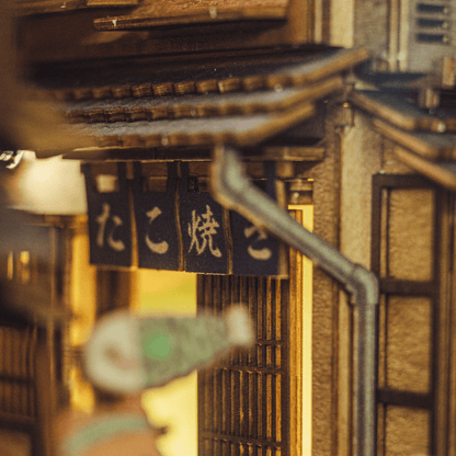 Tiny Japanese shops and signs featured in the Sawara Town Book Nook