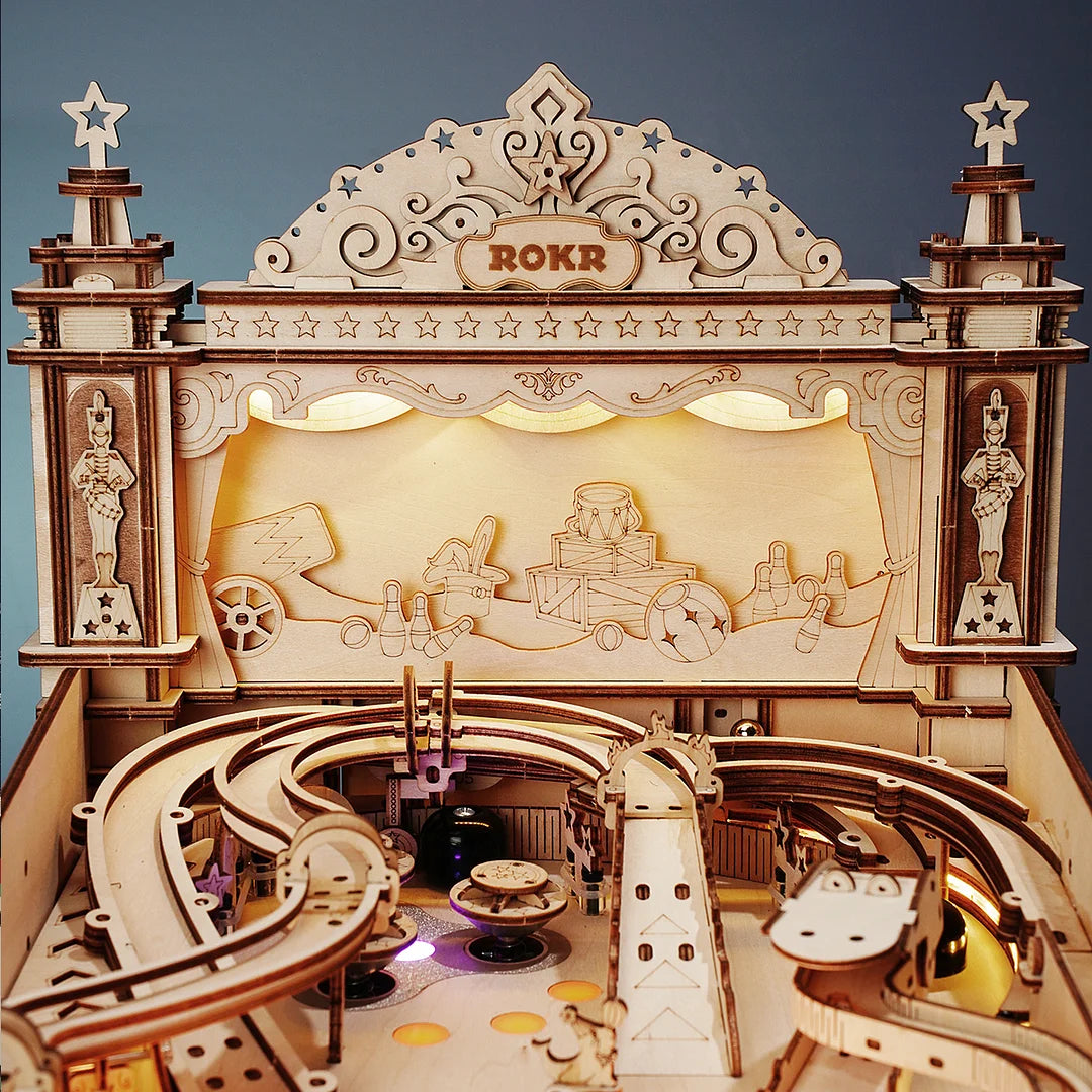 3D Pinball Machine Wooden Puzzle | Anavrin | DIY Book Nook | Miniature Dollhouse | 3D Wooden Puzzles