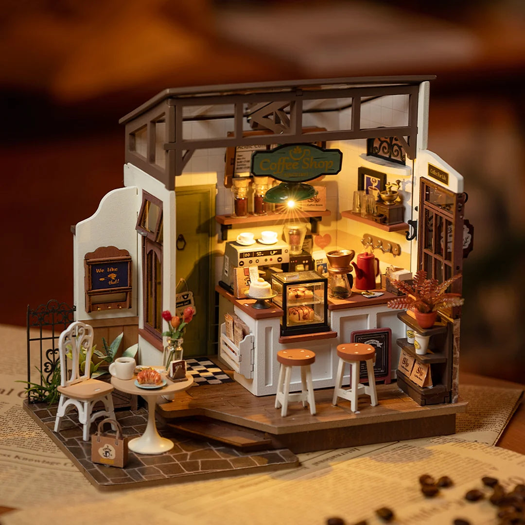 ByAnavrin No.17 Cafe Miniature House DIY Miniature Craft Kit