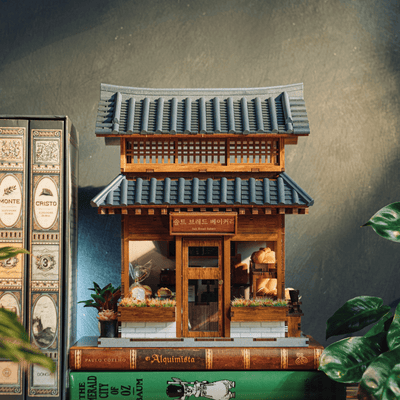 DIY Ikseon-dong Hanok Bakery miniature house kit with Korean architecture details