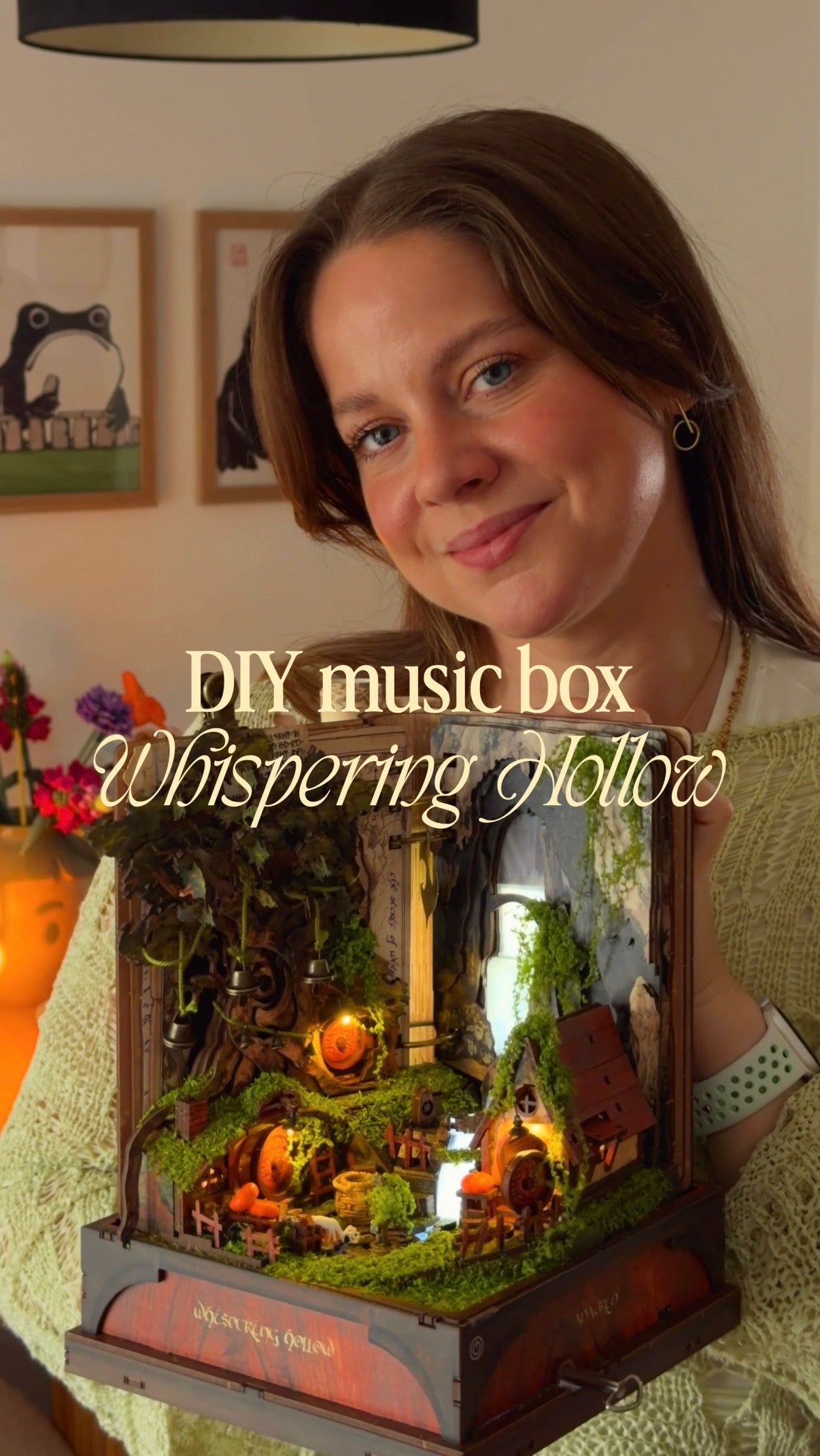 Load video: Whispering Hollow DIY Miniature House Music Box Kit | Limited Edition