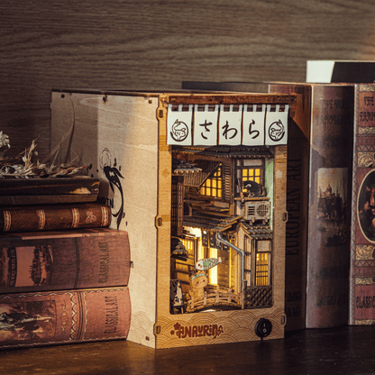 DIY Sawara Town Book Nook Kit inspired by Japan’s Edo-period streets