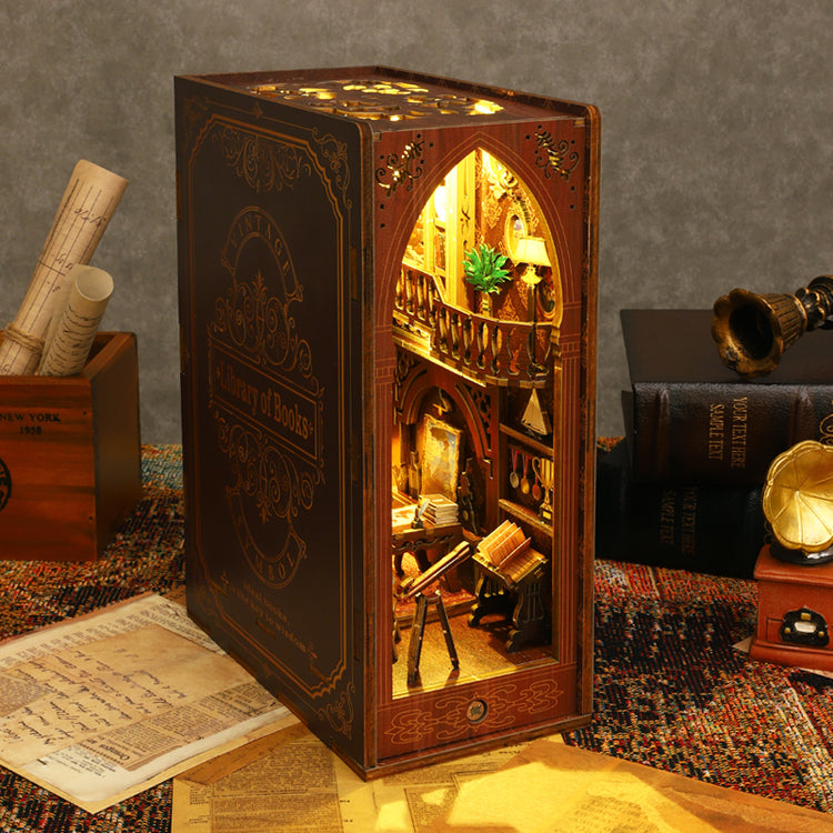 ByAnavrin - Library Of Books | Anavrin (Music Box) |  DIY Book Nook Shelf Insert