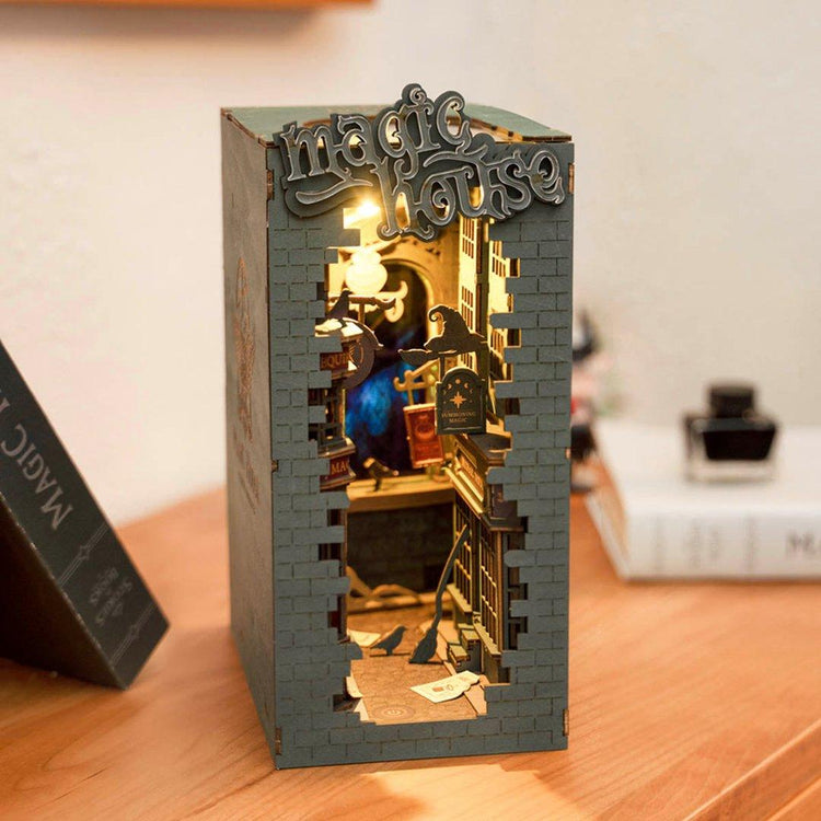 ByAnavrin - Magic House Miniature Book Nook Shelf Insert | Anavrin |  DIY Book Nook Shelf Insert