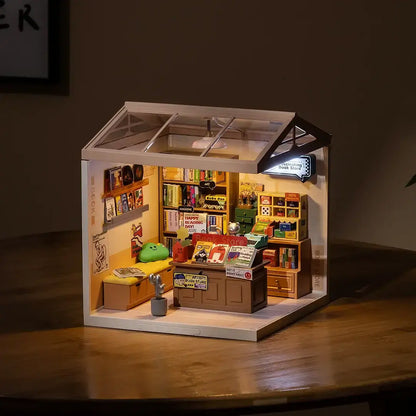 ByAnavrin Fascinating Book Store DIY Book Nook Craft Kit