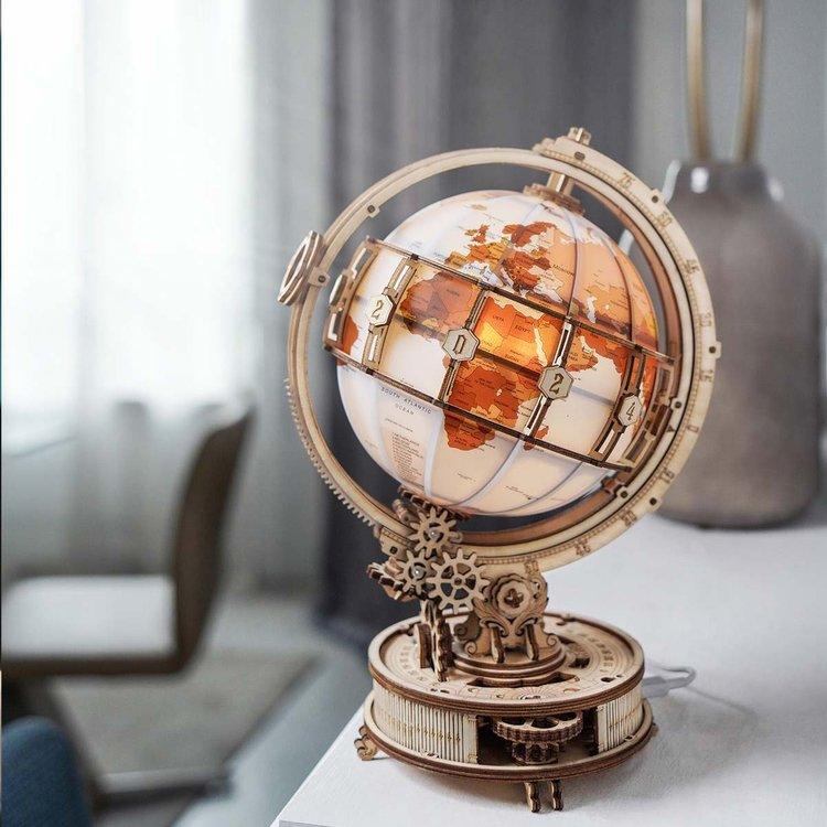ByAnavrin Kit d'artisanat miniature à faire soi-même avec globe lumineux