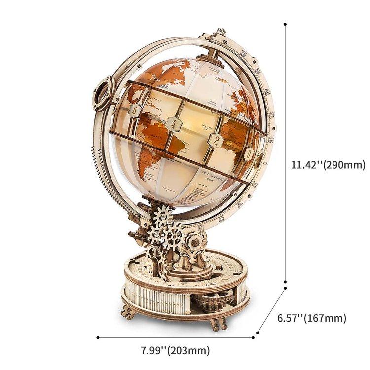 ByAnavrin Kit d'artisanat miniature à faire soi-même avec globe lumineux