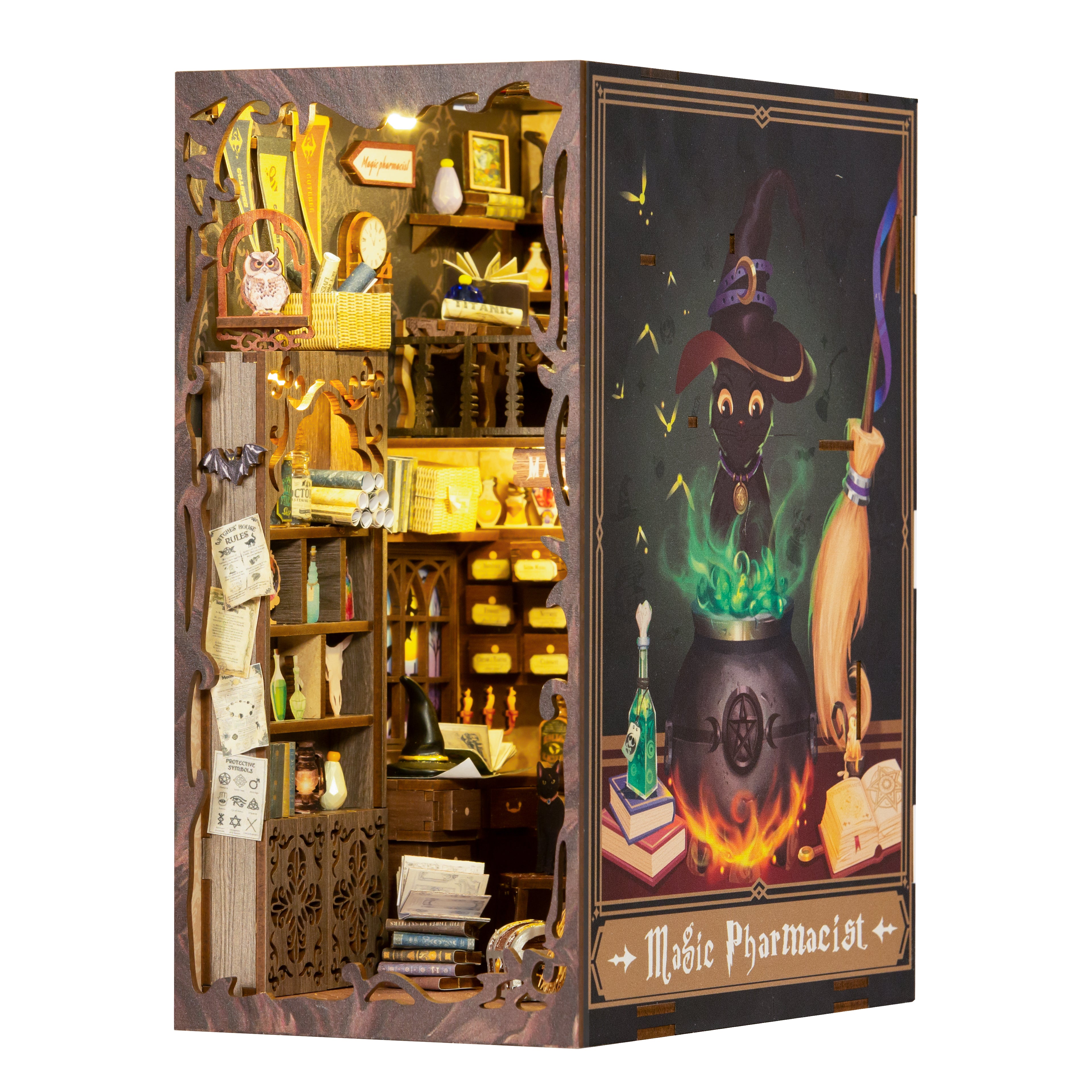 ByAnavrin - Magic Pharmacist Book Nook | Anavrin (New) |  DIY Book Nook Shelf Insert
