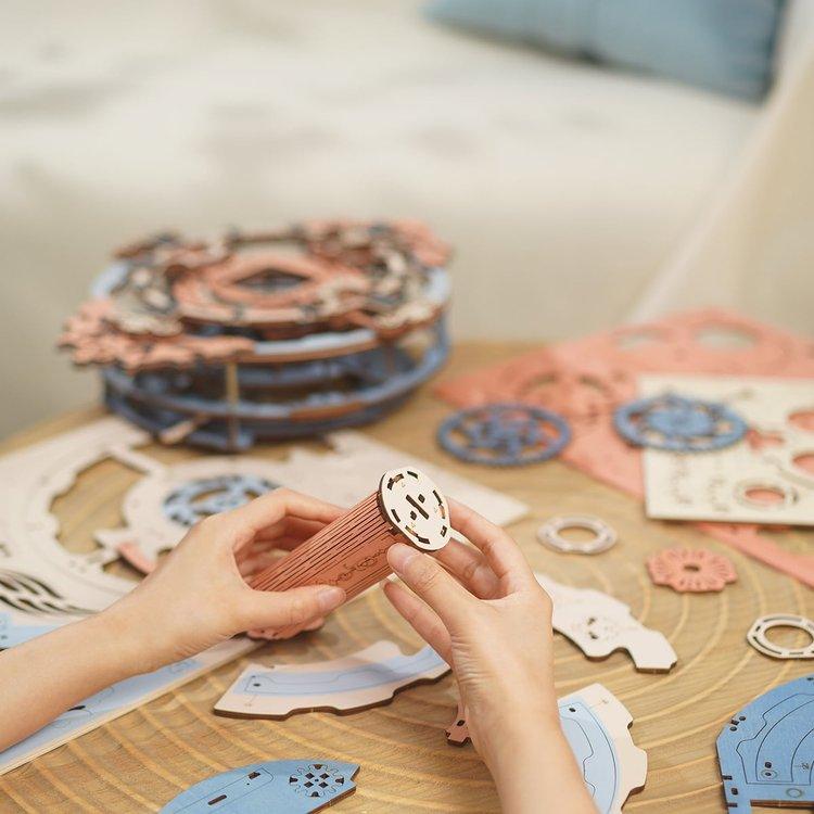 ByAnavrin Renaissance Romantic Wall Clock DIY Miniature Craft Kit