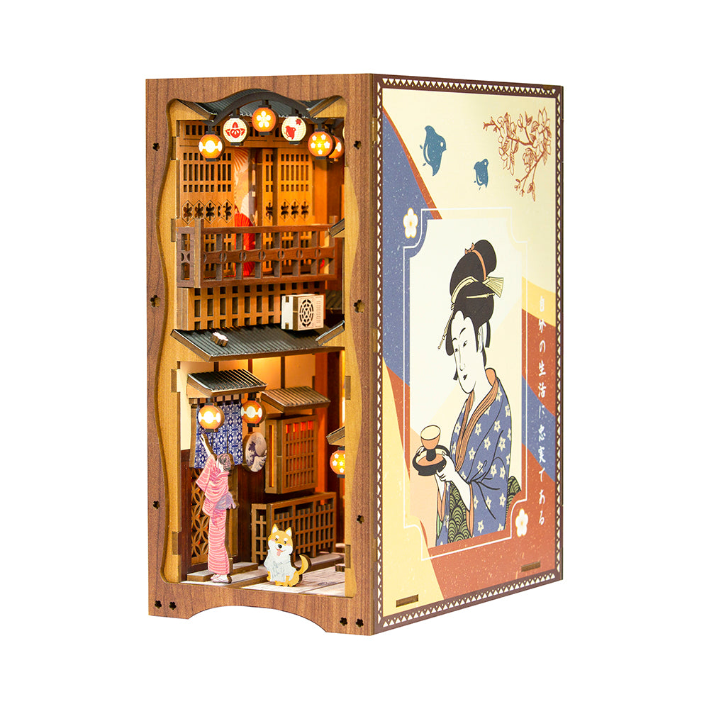 ByAnavrin - Under The Sakura Tree Book Nook | Anavrin |  DIY Book Nook Shelf Insert